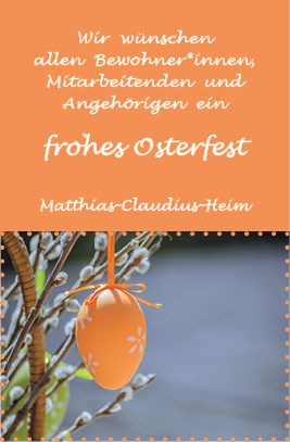 Ostergruß aus dem Matthias-Claudius-Heim